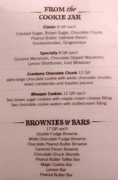 Menu of Magnolia Bakery, Al Gharafa, Doha  