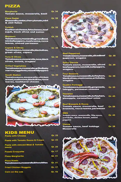 Menu of Maysoun, Ain Khalid, Doha  