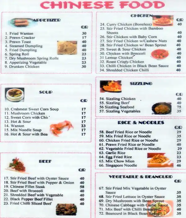 Menu of Al Waha Restaurant, Al Salata, Doha  