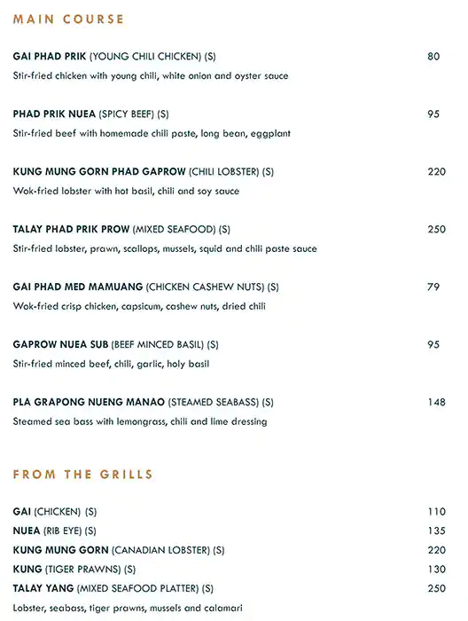 Menu of Sabai Thai - The Westin Doha Hotel & Spa, Fereej Bin Mahmoud, Doha  