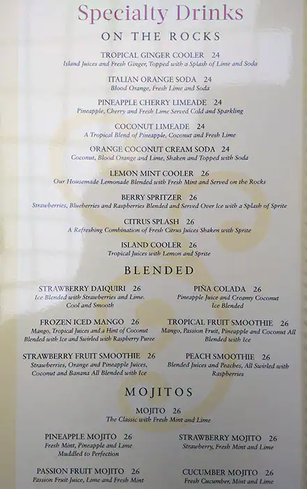 Menu of The Cheesecake Factory, Al Waab, Doha  