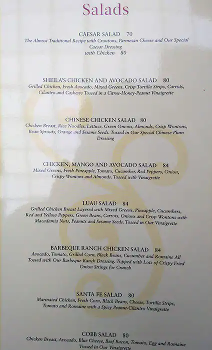 Menu of The Cheesecake Factory, Al Waab, Doha  