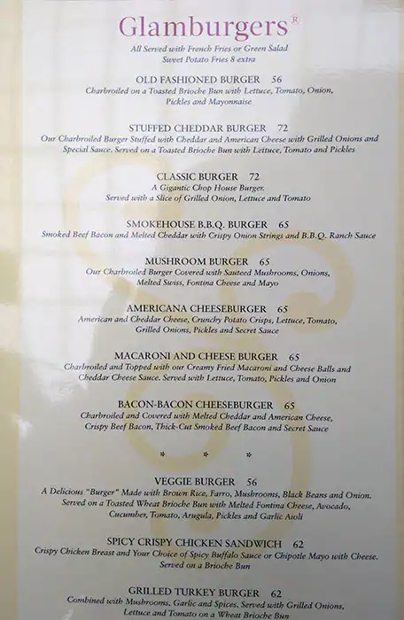 Menu of The Cheesecake Factory, Al Waab, Doha  