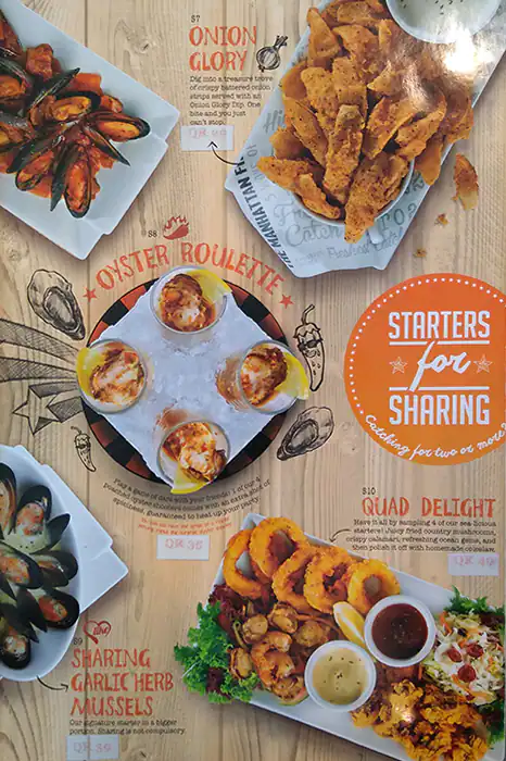 Menu of The Manhattan FISH MARKET, Al Gharafa, Doha  