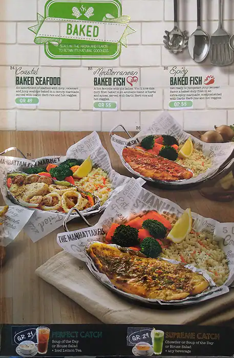 Menu of The Manhattan FISH MARKET, Al Gharafa, Doha  