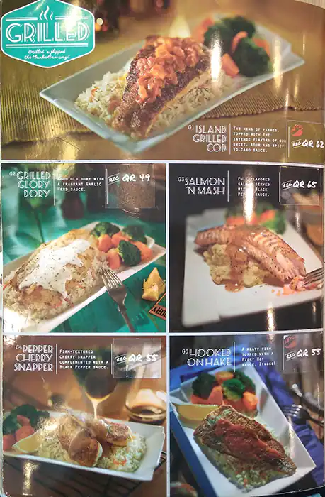 Menu of The Manhattan FISH MARKET, Al Gharafa, Doha  