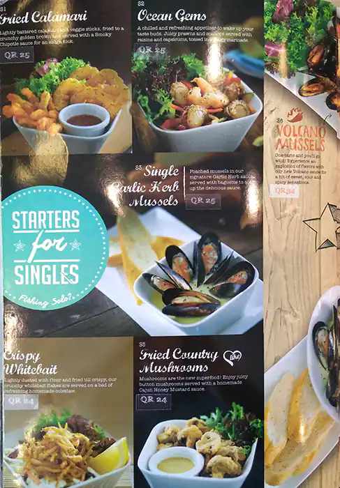 Menu of The Manhattan FISH MARKET, Al Gharafa, Doha  