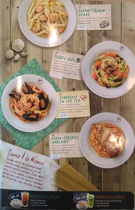 Menu of The Manhattan FISH MARKET, Al Gharafa, Doha  