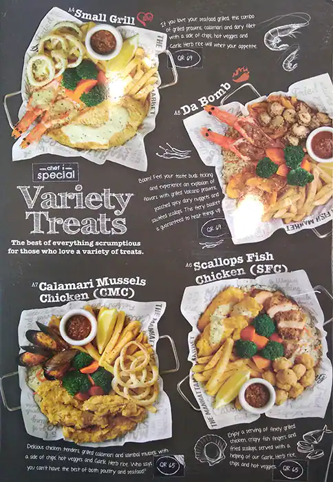 Menu of The Manhattan FISH MARKET, Al Gharafa, Doha  