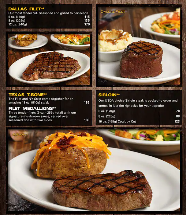 Menu of Texas Roadhouse - تكساس رودهاوس, Al Gharafa, Doha  