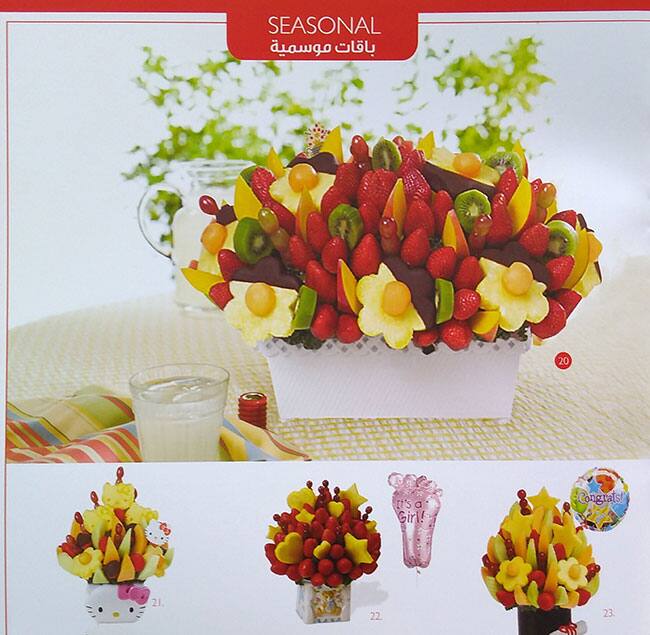 Menu of Edible Arrangements, Umm Salal Mohammed, Doha  