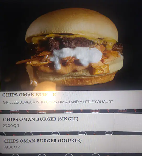 Menu of The Rare Burger, Abu Hamour, Doha  