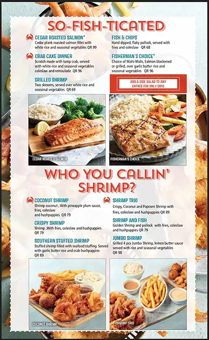 Menu of Joe's Crab Shack, Markhiya, Doha  