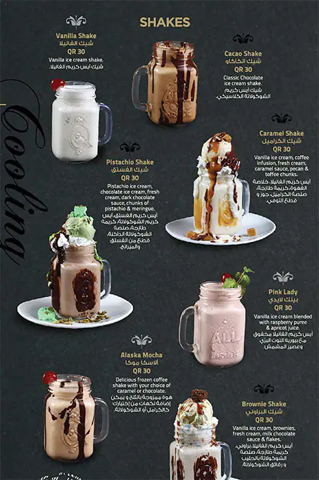 Menu of Life with Cacao, Al Gharafa, Doha  