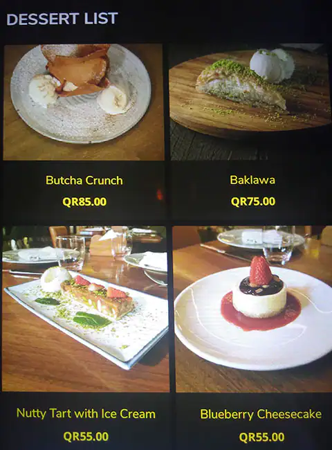 Menu of Butcha Steakhouse, Markhiya, Doha  