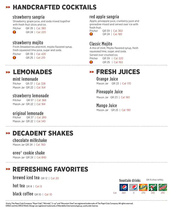 Menu of Applebees - ابل بيز, Al Wakrah, Doha  