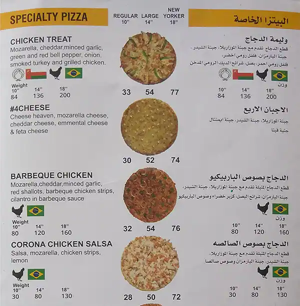 Tasty food Pizzamenu Al Wakrah, Doha