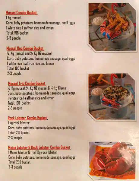 Menu of CRABTONITE, Pearl Qatar, Doha  