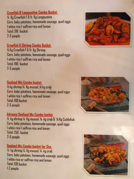 Menu of CRABTONITE, Pearl Qatar, Doha  