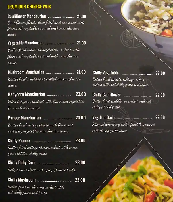 Menu of Saravanaa Bhavan, Salwa Road, Doha  