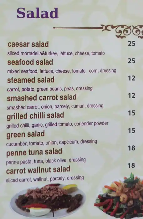 Menu of Gourmandize Restaurant, Salwa Road, Doha  