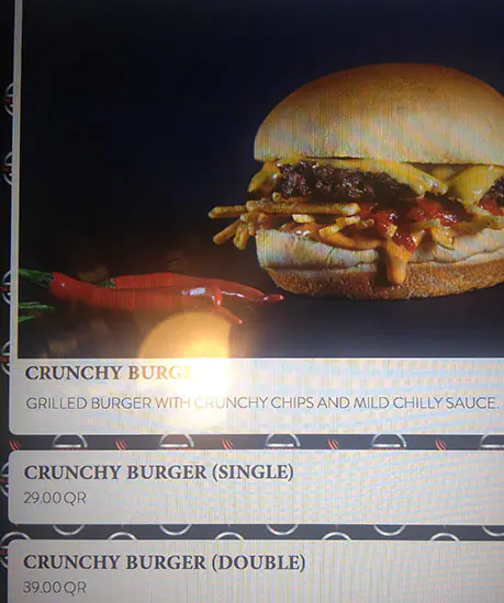 Menu of The Rare Burger, Markhiya, Doha  