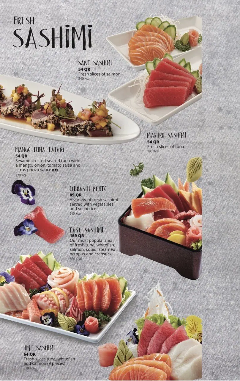 Menu of Sumo Sushi & Bento, Al Waab, Doha  