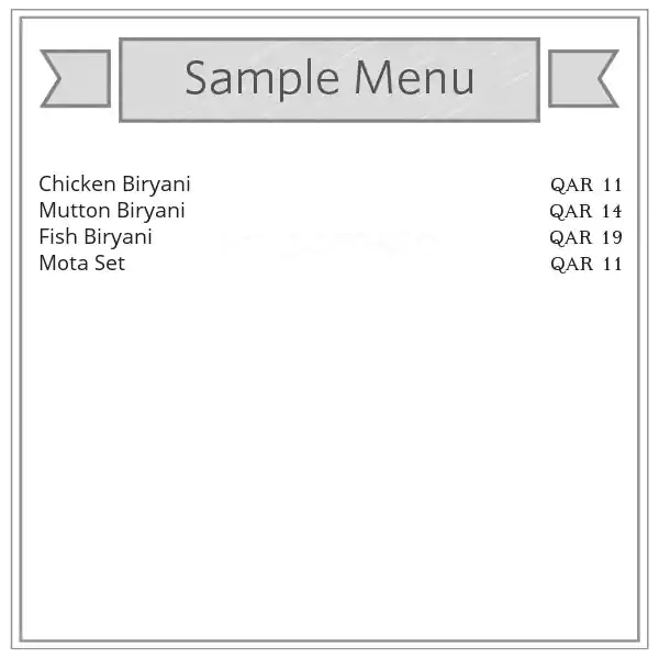 Menu of Kannur Thattukada, Nuaija, Doha  