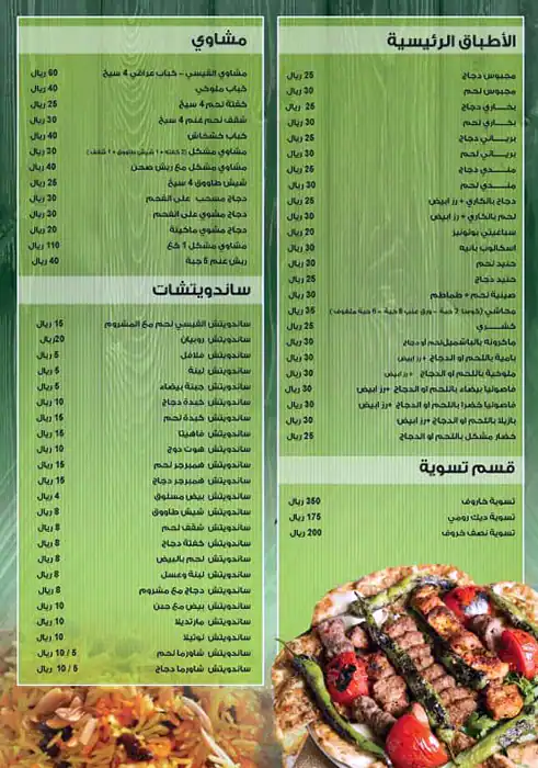 Menu of Kitchens Al Qaisi Banquet & Events, Muaither, Doha  