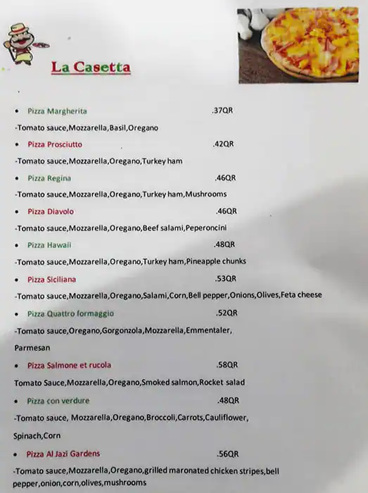 Menu of Al Ma'un Restaurant, Dafna, Doha  