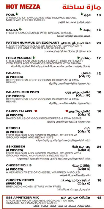 Menu of Sandwich Station, Markhiya, Doha  