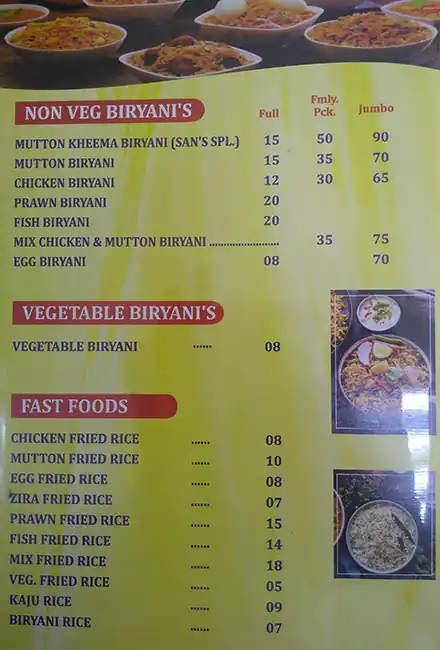 Menu of Biryani Bazar Restaurant, Al Asmakh, Doha  