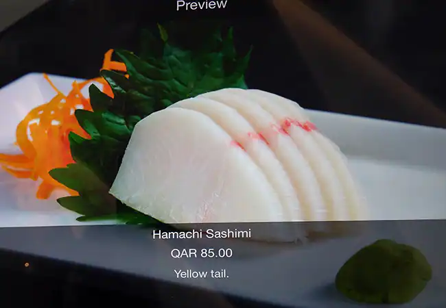 Menu of Maki, Umm Salal Mohammed, Doha  