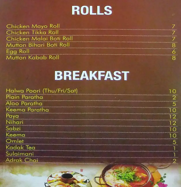 Menu of Karachi Grill House, Old Airport Area, Doha  