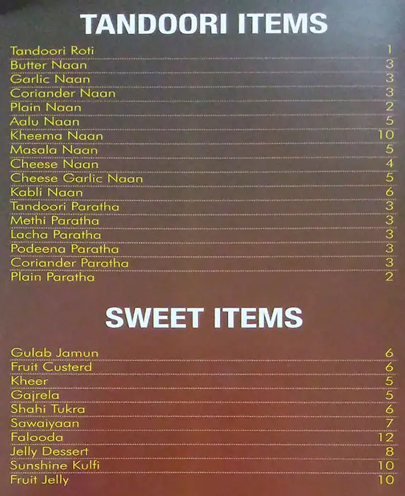 Menu of Karachi Grill House, Old Airport Area, Doha  