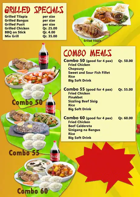 Menu of Big Diners Restaurant, Al Mansoura, Doha  