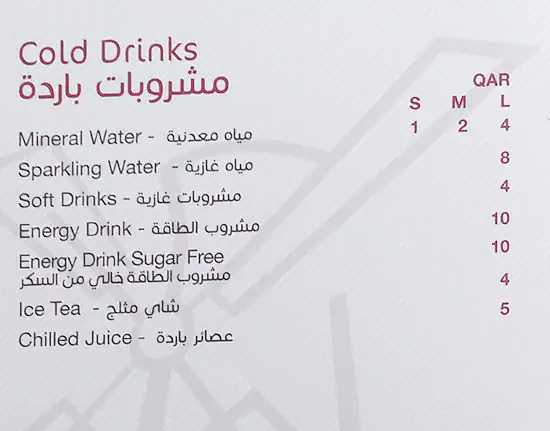Menu of Wooden Bakery, Al Nasr, Doha  