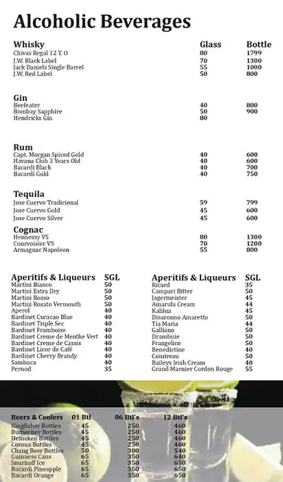 Menu of Caprice - Centara West Bay Residences & Suites, Dafna, Doha  