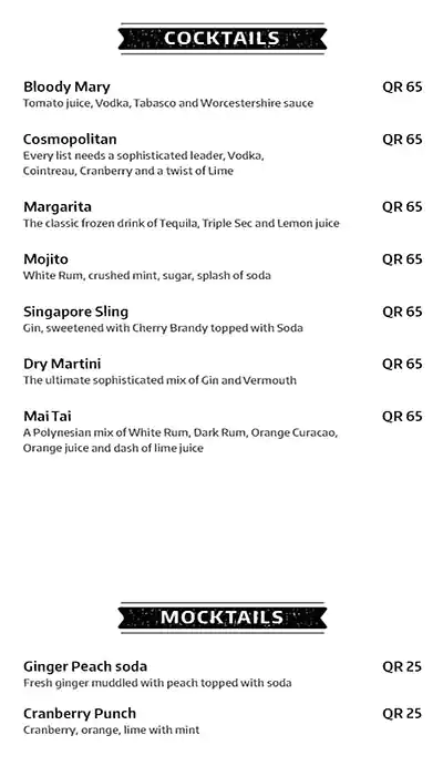 Menu of The Frying Scotsman - Radisson Blu Hotel, Al Nasr, Doha  