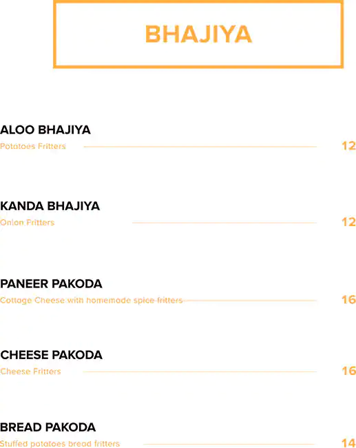 Menu of Kailash Parbat, Old Airport Area, Doha  