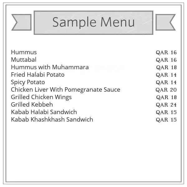 Best restaurant menu near Holiday Inn Doha