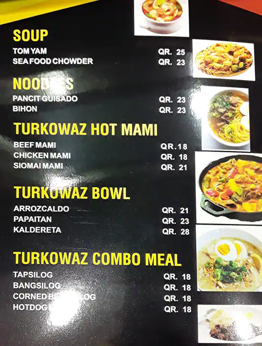 Menu of Turkowaz Restaurant, Fereej Bin Mahmoud, Doha  