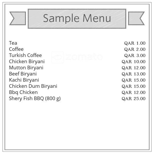 Menu of Hot Tanoor, Umm Salal Mohammed, Doha  