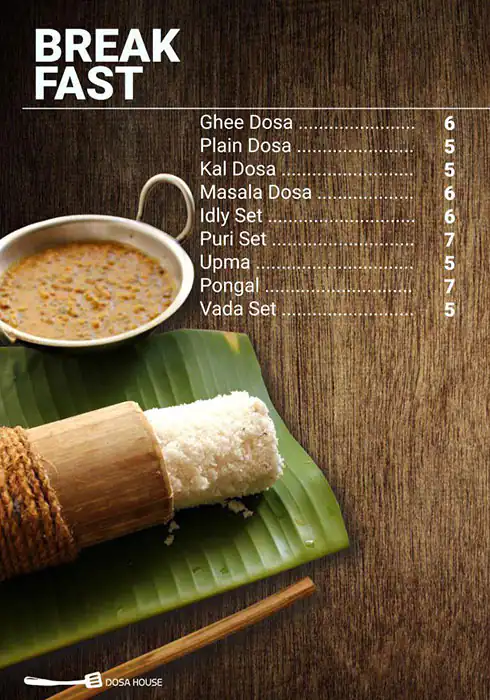 Menu of Dosa House - دوسه هاوس, Old Airport Area, Doha  
