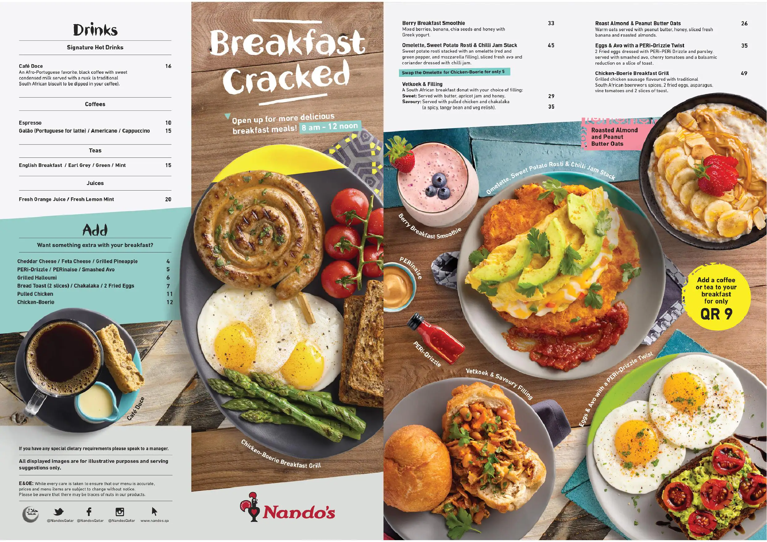 Menu of Nando's Al Wakra, Al Wakrah, Doha  