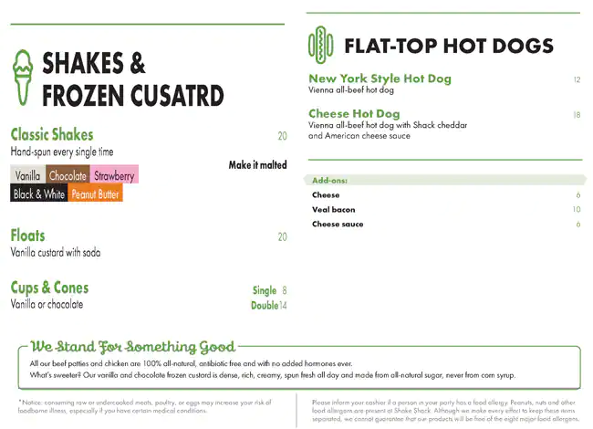 Shake Shack Al Waab Menu in Villaggio, Al Waab, Doha 