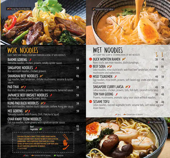 Menu of The Noodle House, Landmark Mall, Al Gharafa, Doha  