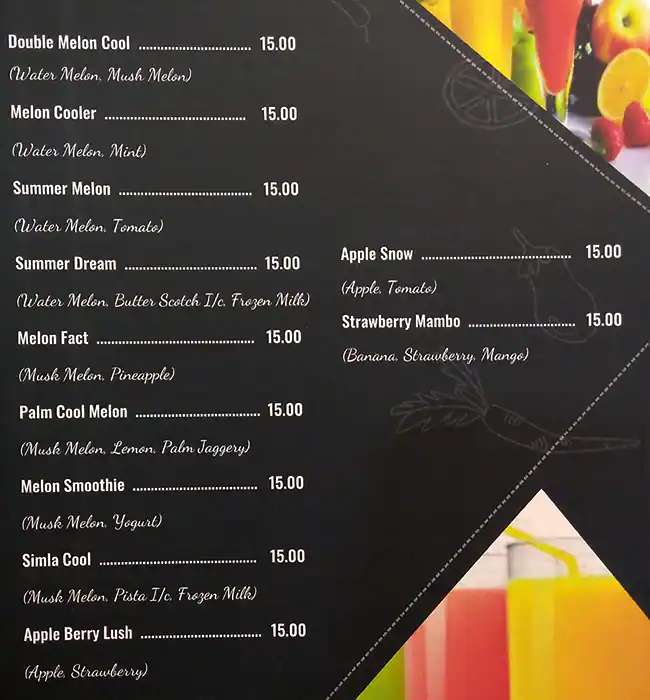 Menu of Saravanaa Bhavan, Al Ghanim, Doha  