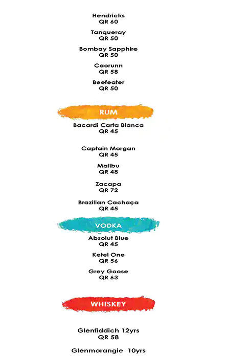 Menu of Ipanema - Marriott Marquis Doha, Dafna, Doha  