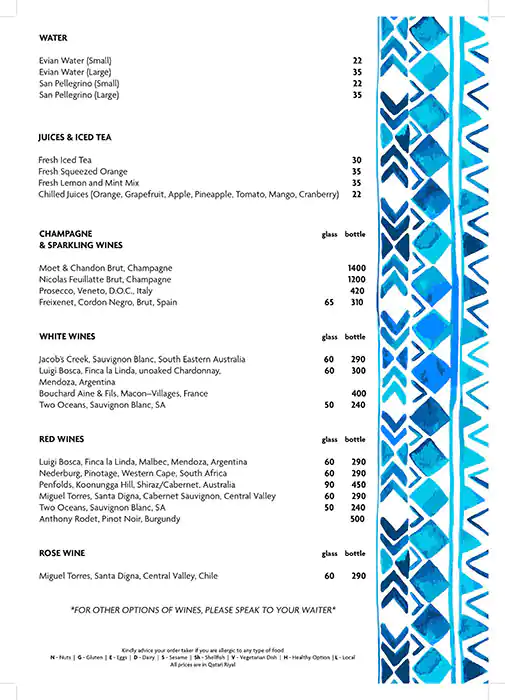 Menu of Aramede - Crowne Plaza Doha, The Business Park, Najma, Doha  